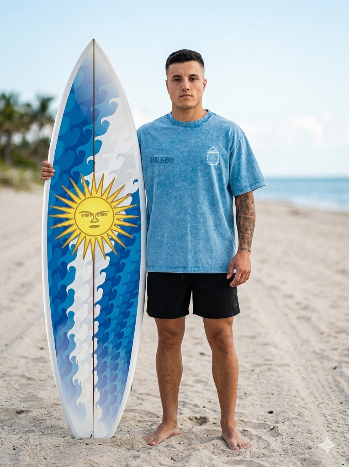 Prado Argentina Limited Blue Tee