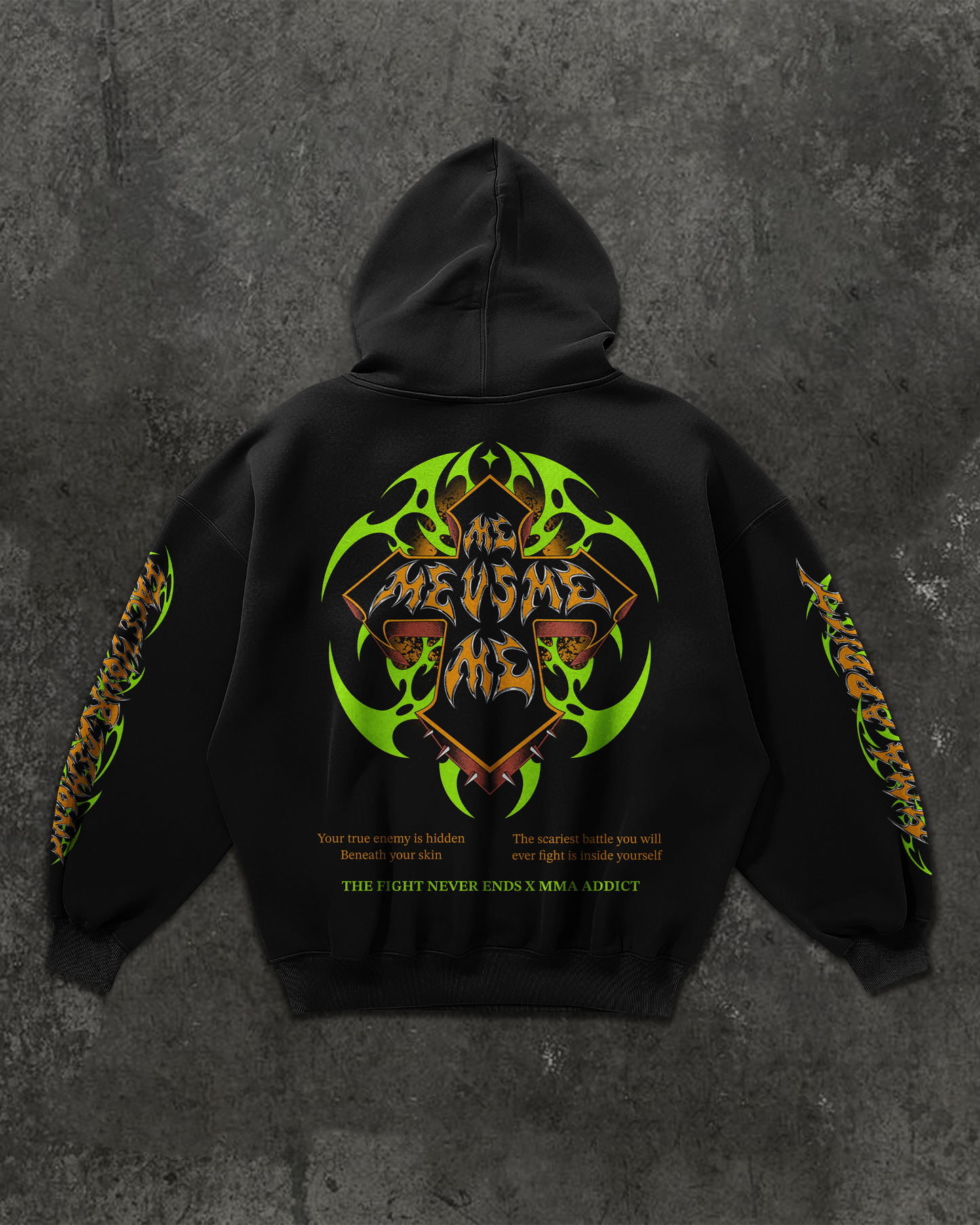 OVERCOME FEAR Black HOODIE