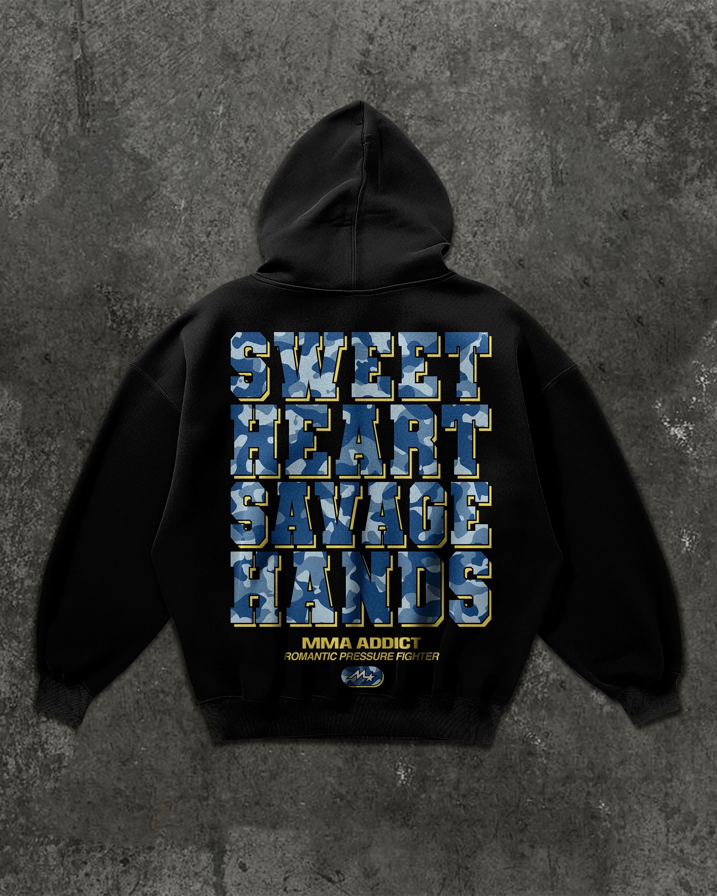 Blue Camo V-DAY Hoodie