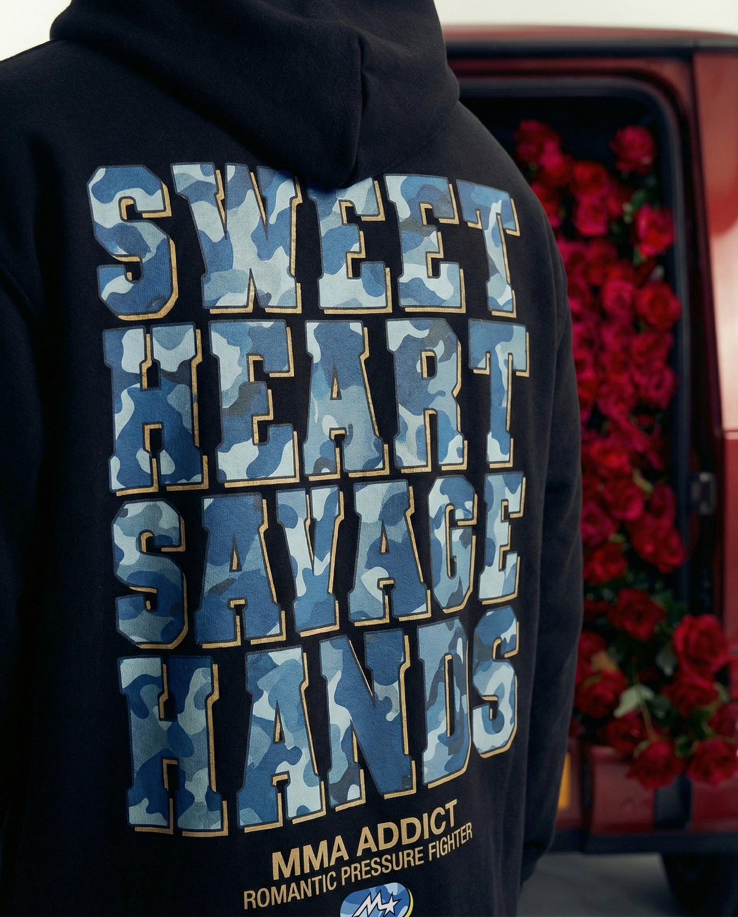 Blue Camo V-DAY Hoodie