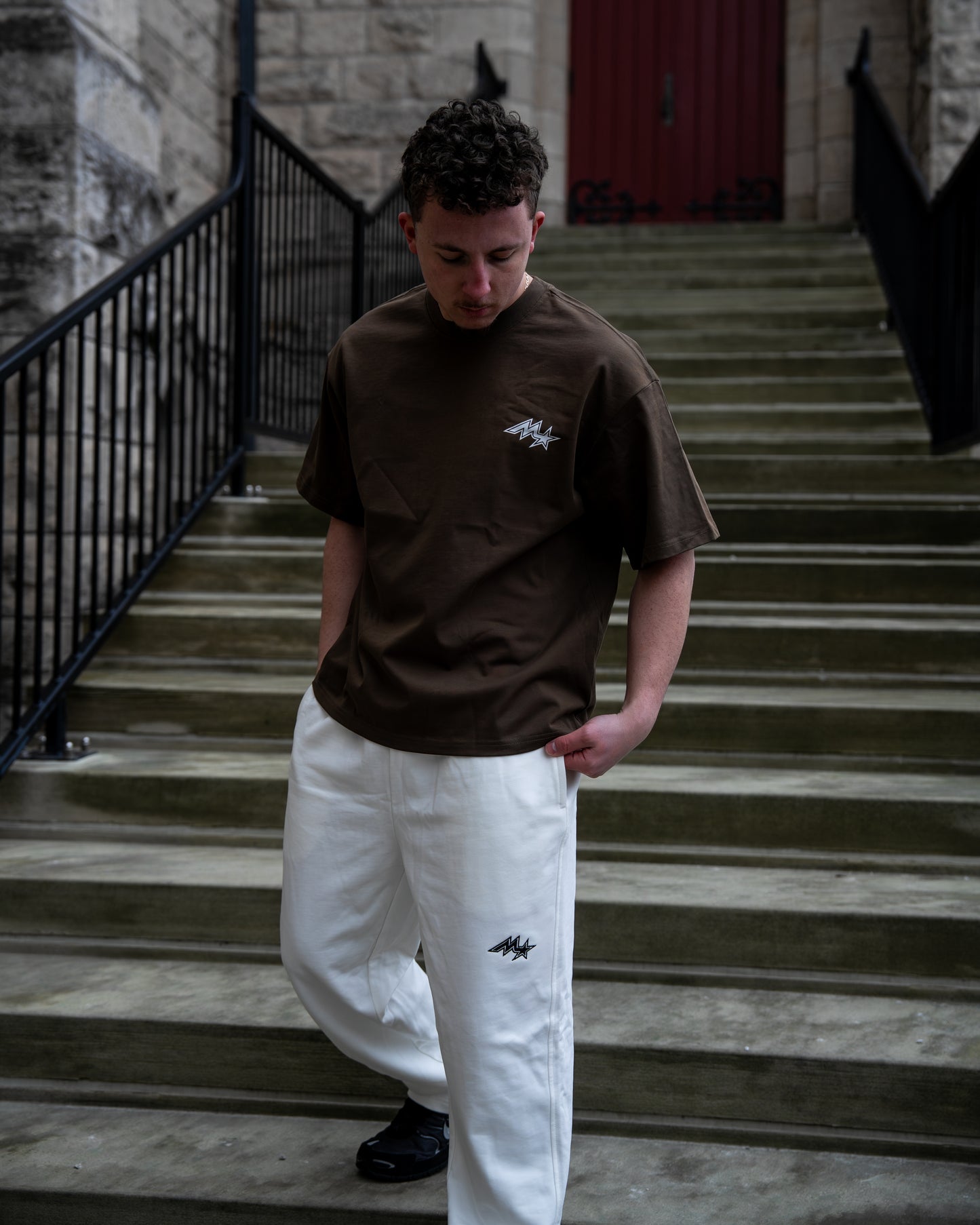 MMA Addict White Relaxed Pants