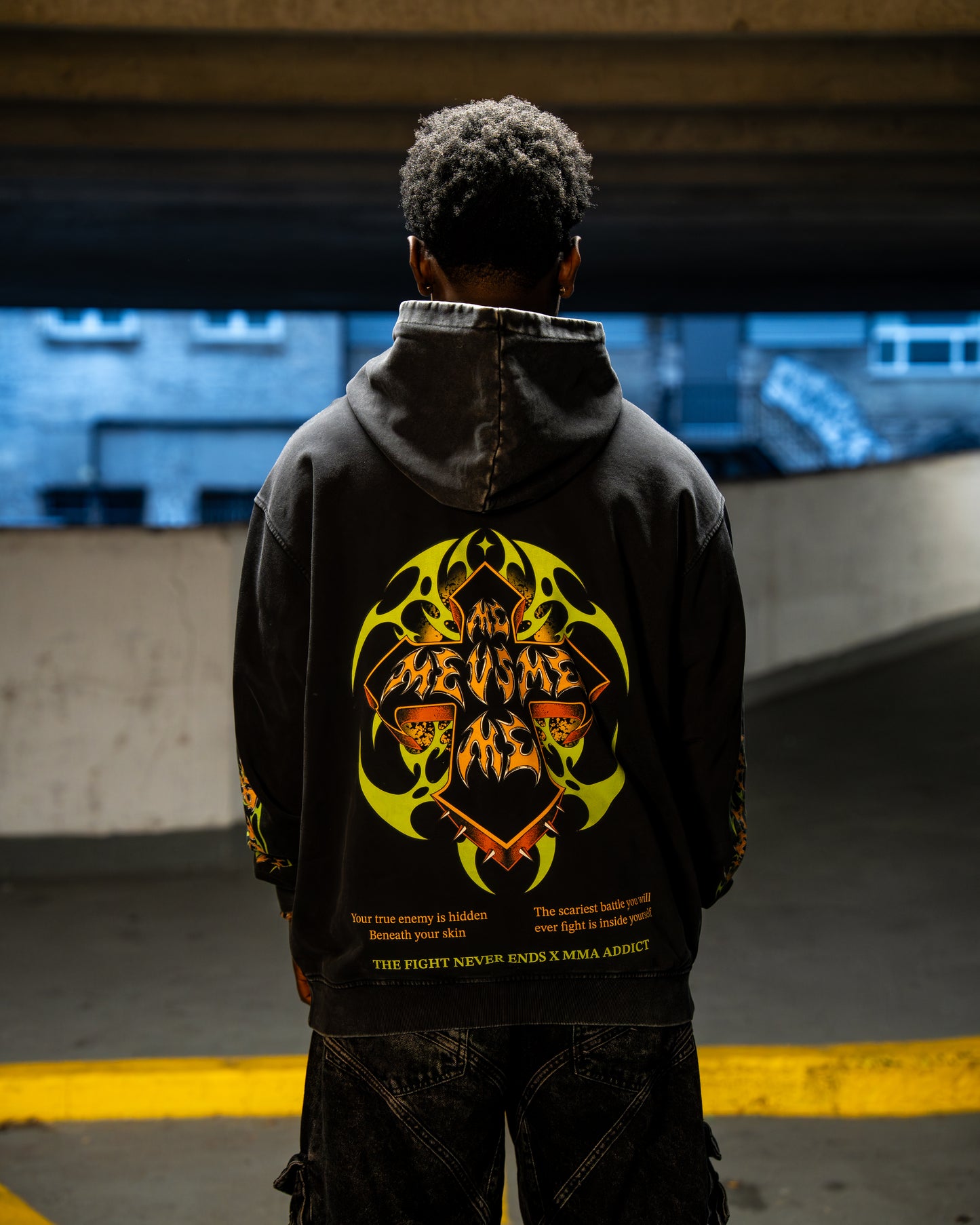 OVERCOME FEAR Black HOODIE