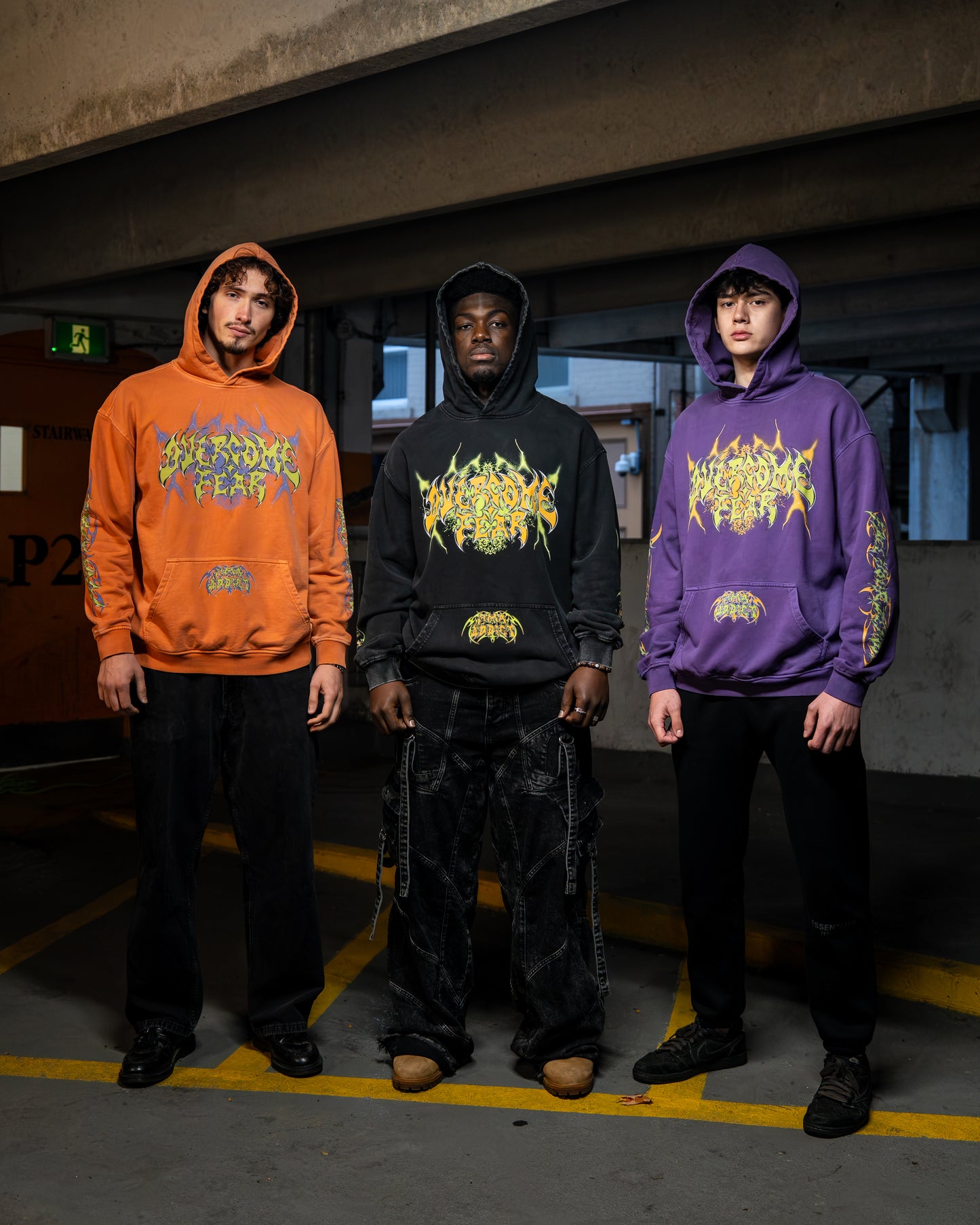 OVERCOME FEAR Purple HOODIE