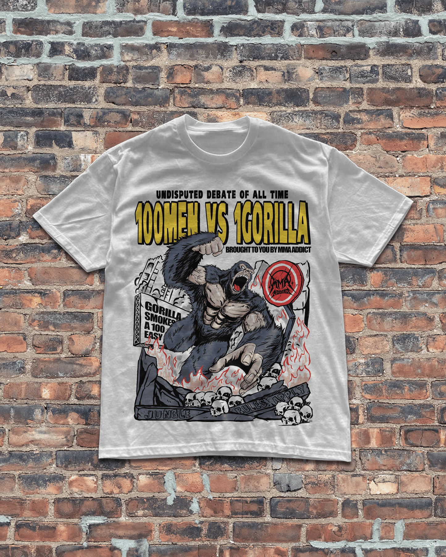 100 MEN VS 1 GORILLA T-Shirt